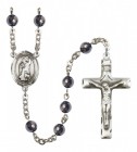 Men's St. Drogo Silver Plated Rosary