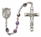 St. Anne Sterling Silver Heirloom Rosary Squared Crucifix