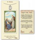 St. Monica Medal in Pewter with Prayer Card