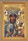 Our Lady of Czestochowa Antique Gold Framed Print