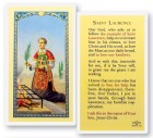 Prayer To St. Laurence Laminated Prayer Card