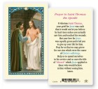 St. Thomas The Apostle Laminated Prayer Card
