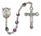 St. Benedict Sterling Silver Heirloom Rosary Fancy Crucifix