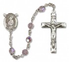 St. Christina the Astonishing Sterling Silver Heirloom Rosary Squared Crucifix