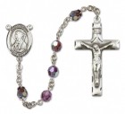 St. Bridget of Ireland Sterling Silver Heirloom Rosary Squared Crucifix