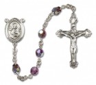 St. John the Apostle Sterling Silver Heirloom Rosary Fancy Crucifix