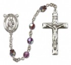 St. Simon Sterling Silver Heirloom Rosary Squared Crucifix