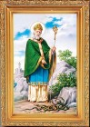 St. Patrick Antique Gold Framed Print