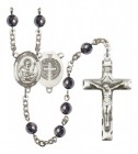 Men's St. Benedict Silver Plated Rosary