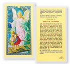 Angel De La Guarda Del Puente Laminated Spanish Prayer Card