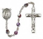 St. Ivo Sterling Silver Heirloom Rosary Squared Crucifix