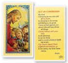 Act of Contrition Christ Kids Laminated Prayer Card