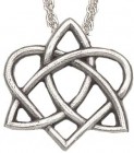 Celtic Trinity Heart Pendant - 1“ H