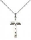 Matte Satin Finish Cross Women's Cross Necklace