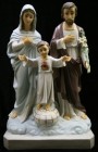 Holy Family Statue Hand Painted Marble Composite - 23.5 inch