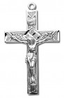 Pretty Square Edge Sterling Silver Rosary Crucifix
