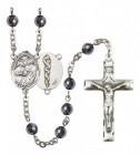 Men's Sts. Cosmas &amp; Damian Doctors Silver Plated Rosary