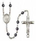 Men's St. Gianna Beretta Molla Silver Plated Rosary