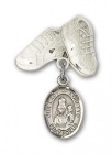 Baby Badge with Our Lady of Loretto Charm and Baby Boots Pin