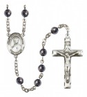 Men's St. Andre Bessette Silver Plated Rosary