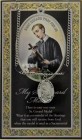 St. Gerard Majella Medal in Pewter with Bi-Fold Prayer Card