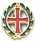Cross and Crown Pin