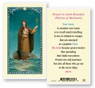 St. Brendan Laminated Prayer Card
