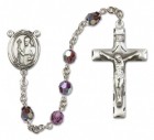 St. Regis Sterling Silver Heirloom Rosary Squared Crucifix