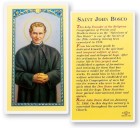 St. John Bosco Biography Laminated Prayer Card