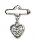 Pin Badge with Miraculous Charm and Polished Engravable Badge Pin