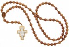 Franciscan Crown 7 Decade Wood Rosary - 10mm