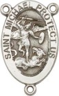 St. Michael Air Force Sterling Silver Rosary Centerpiece