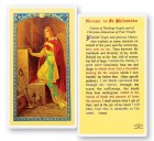 St. Philomena Novena Laminated Prayer Card