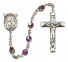 Our Lady of Perpetual Help Sterling Silver Heirloom Rosary Squared Crucifix