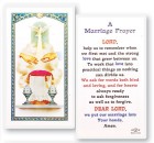 Marriage Prayer Wedding Symbol Laminated Prayer Card