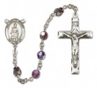 Our Lady of Victory Sterling Silver Heirloom Rosary Squared Crucifix