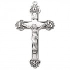 IHS Chi Rho Sterling Silver Rosary Crucifix