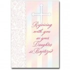 Rejoice with You as Your Daughter is Baptized Greeting Card