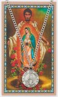 Round St. Juan Diego Pewter Medal with Prayer Card