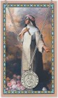 Round St. Rose of Lima Medal with Prayer Card