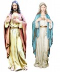 Sacred Heart &amp; Immaculate Heart Statue Set 37“
