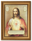 Sacred Heart of Jesus Enthronement Certificate Plaque 12x16 Framed Print Artboard