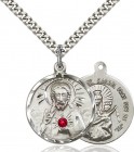 Sacred Heart and Our Lady of Mount Carmel Pendant