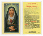 Seven Sorrows of Mary Laminated Prayer Card