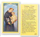 St. Anthony, Unfailing Laminated Prayer Card