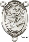 St. Anthony of Padua Rosary Centerpiece Sterling Silver or Pewter