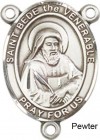 St. Bede the Venerable Rosary Centerpiece Sterling Silver or Pewter
