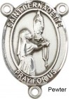 St. Bernadette Rosary Centerpiece Sterling Silver or Pewter