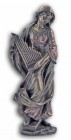 St. Cecilia Bronzed Resin Statue - 8.5 Inches