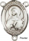St. Dorothy Rosary Centerpiece Sterling Silver or Pewter